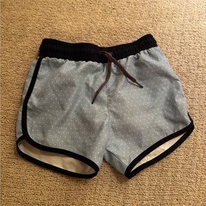 Little boy's Minnow swim trunks.